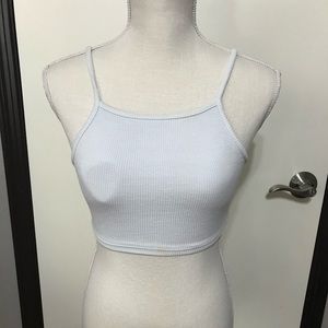 White crop top